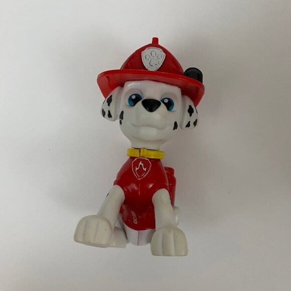 Paw Patrol Marshall Firefighter Pup Red Expandable Fire Truck Vehicle Toy Set - Picture 7 of 11